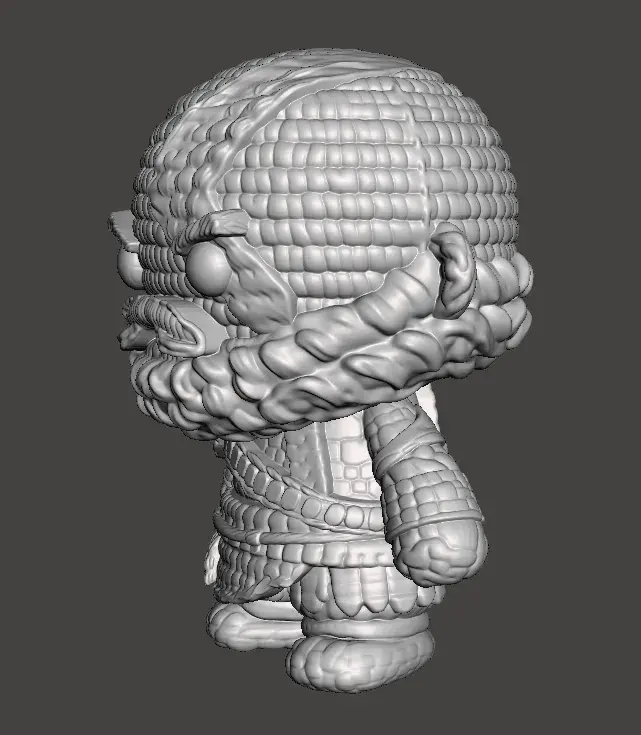 Kratos Crochet Style STL – God of War Amigurumi Inspired War