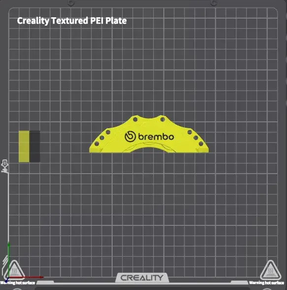 Brembo brake caliper keychain Keyring