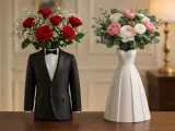 VASI ELEGANTI COPPIA DI SPOSI – SPOSA E SPOSO-0