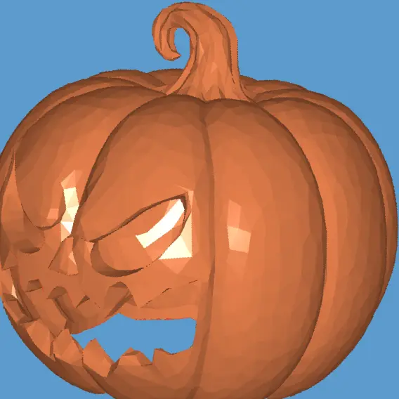 Halloween Jack O Lantern Scary (tea light)