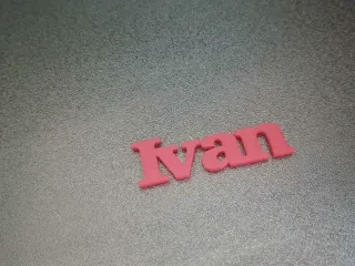 IVAN nametag