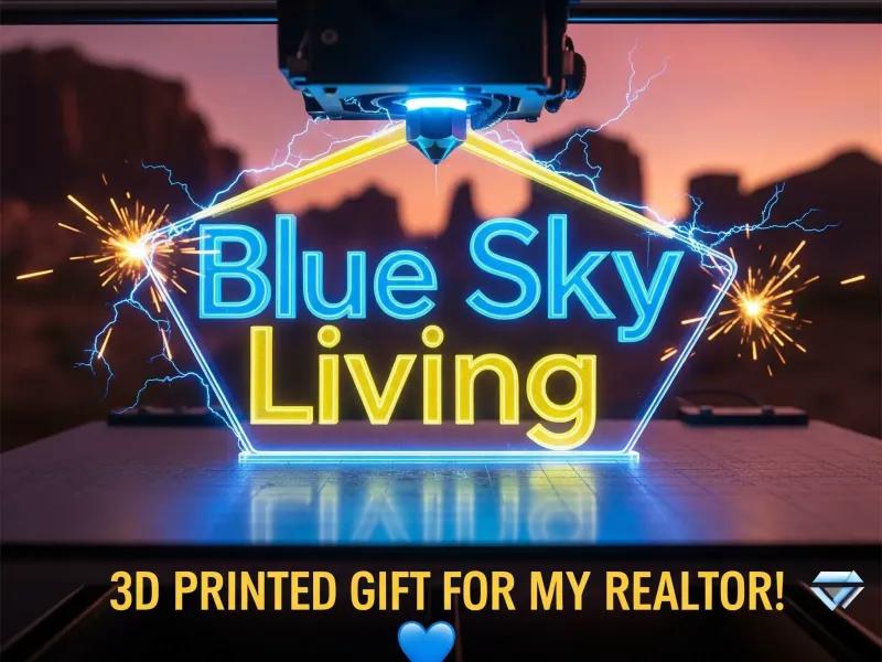 为我🏠的房地产经纪人定制的标志牌！💙 感谢Doug @ Bluesky