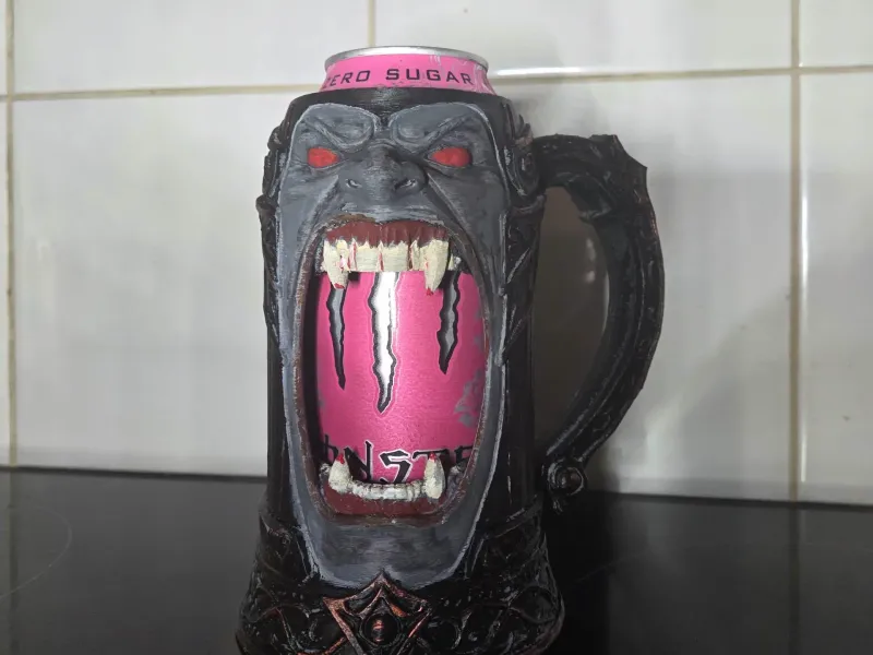 Monster Can Holder – 3D Printed Drink Mug / Can Sleeve