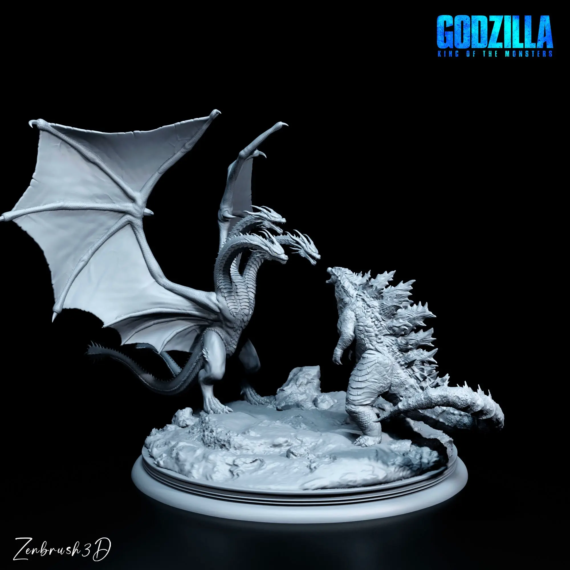 GODZILLA VS KING GHIDORAH - IMPRESIÓN 3D