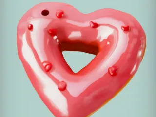 Heart Donut Key Holder 