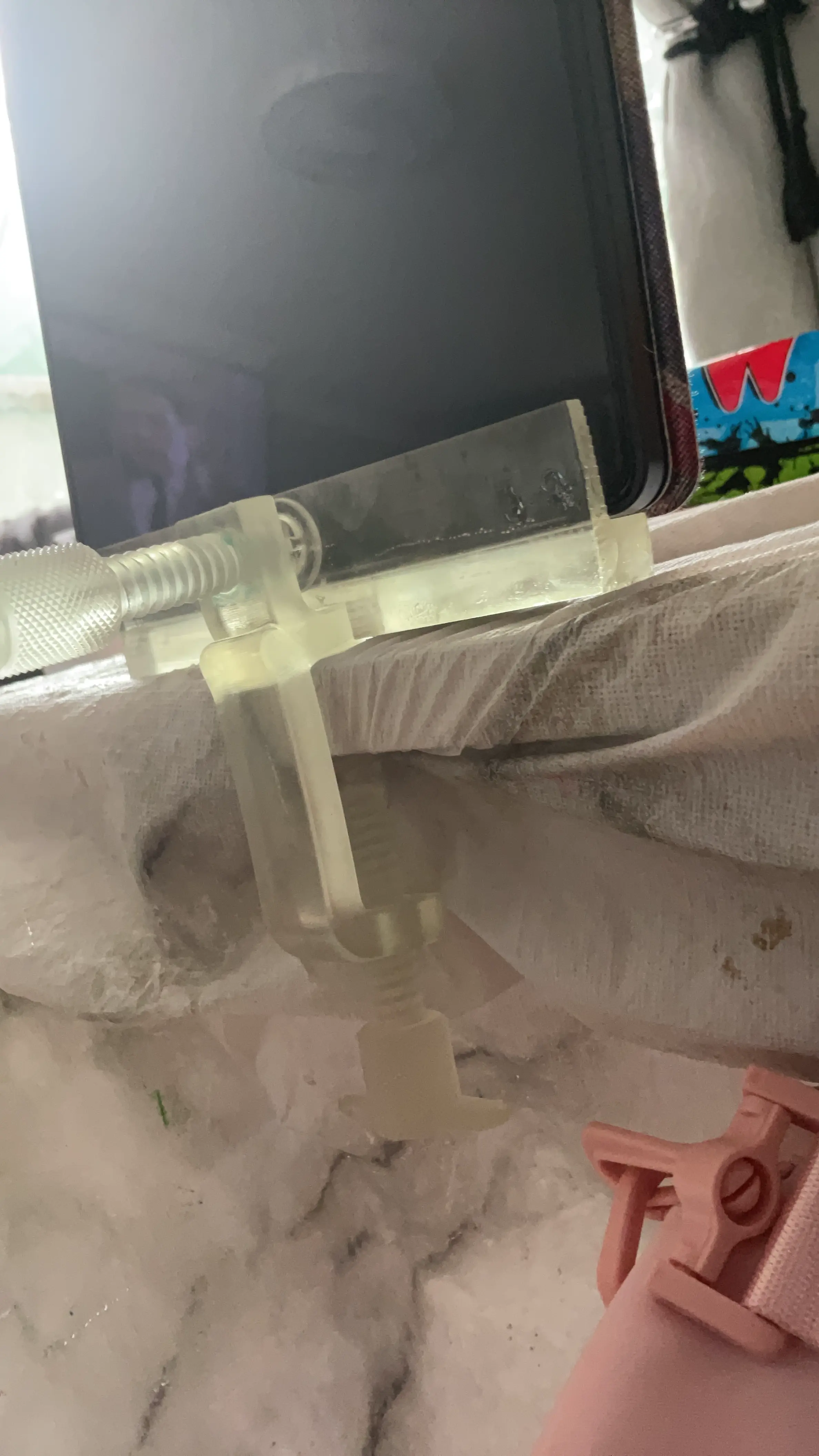 Table ore van tablet ore mobile clamp