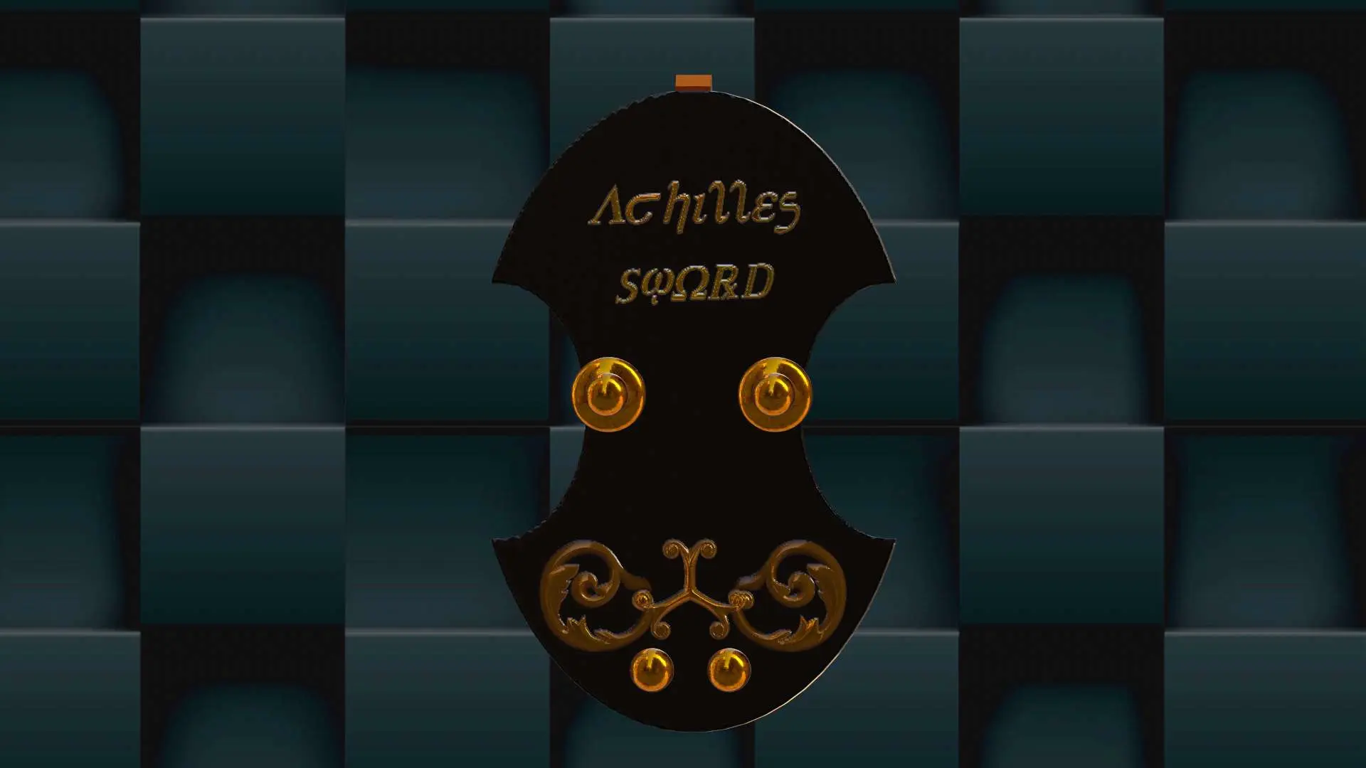 Espada de Aquiles y escudo 
