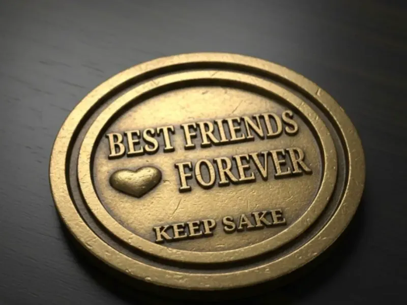 BFF keep sake coin