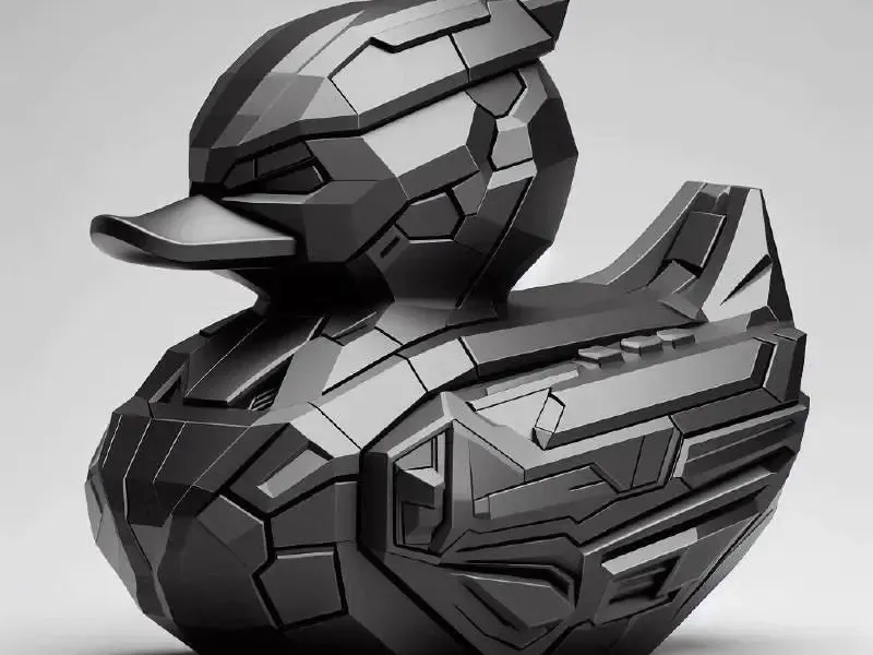 CyberDuck – A Futuristic Rubber Duck in Tesla Cybertruck Sty