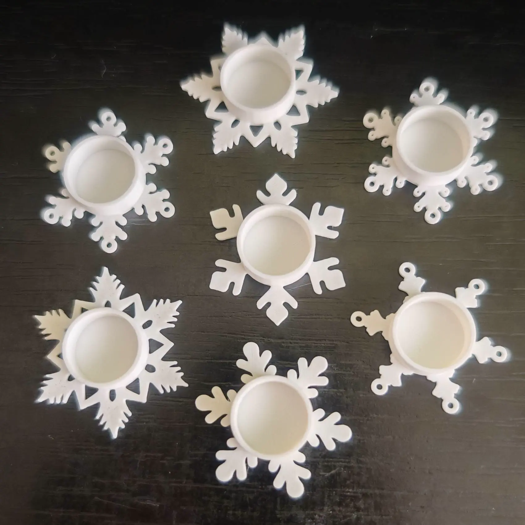 Christmas candle holders 7 PCS