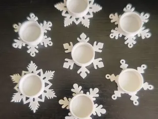 Christmas candle holders 7 PCS