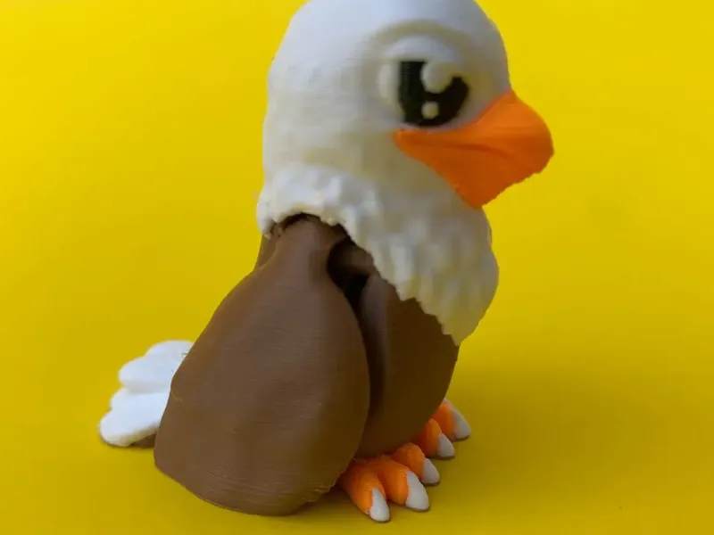 Flexi Bald Eagle, Articulated Bird