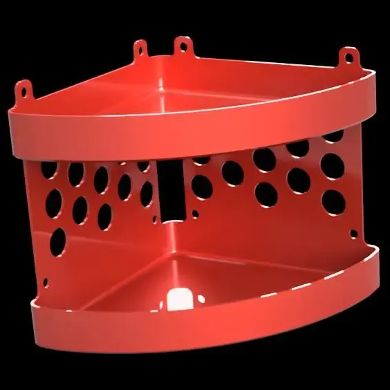 Rounded corner shelf dual