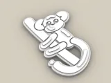 Badge Reel Topper Flat Back monkey balloon-2