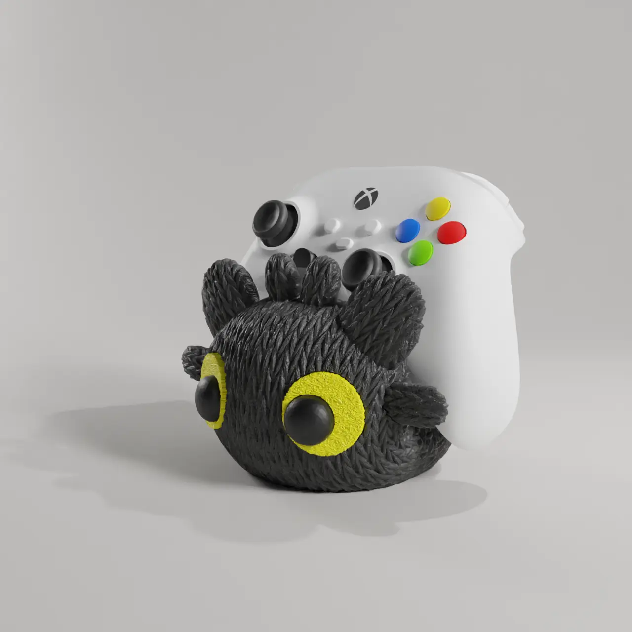 TOOTHLESS CROCHET CONTROLLER HOLDER - JOYSTICK - KNITTED