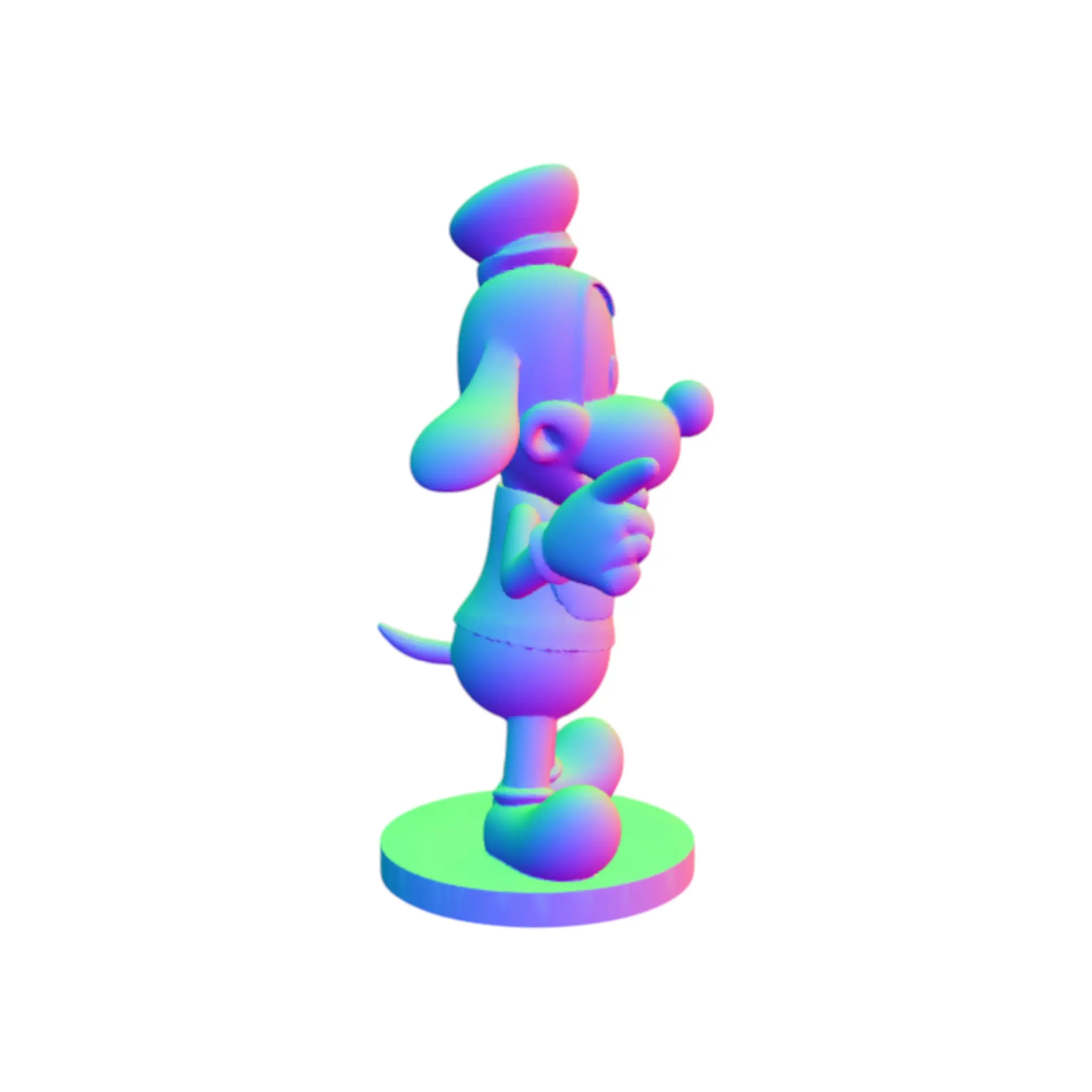 Funny Dog Character 3D Printer Model