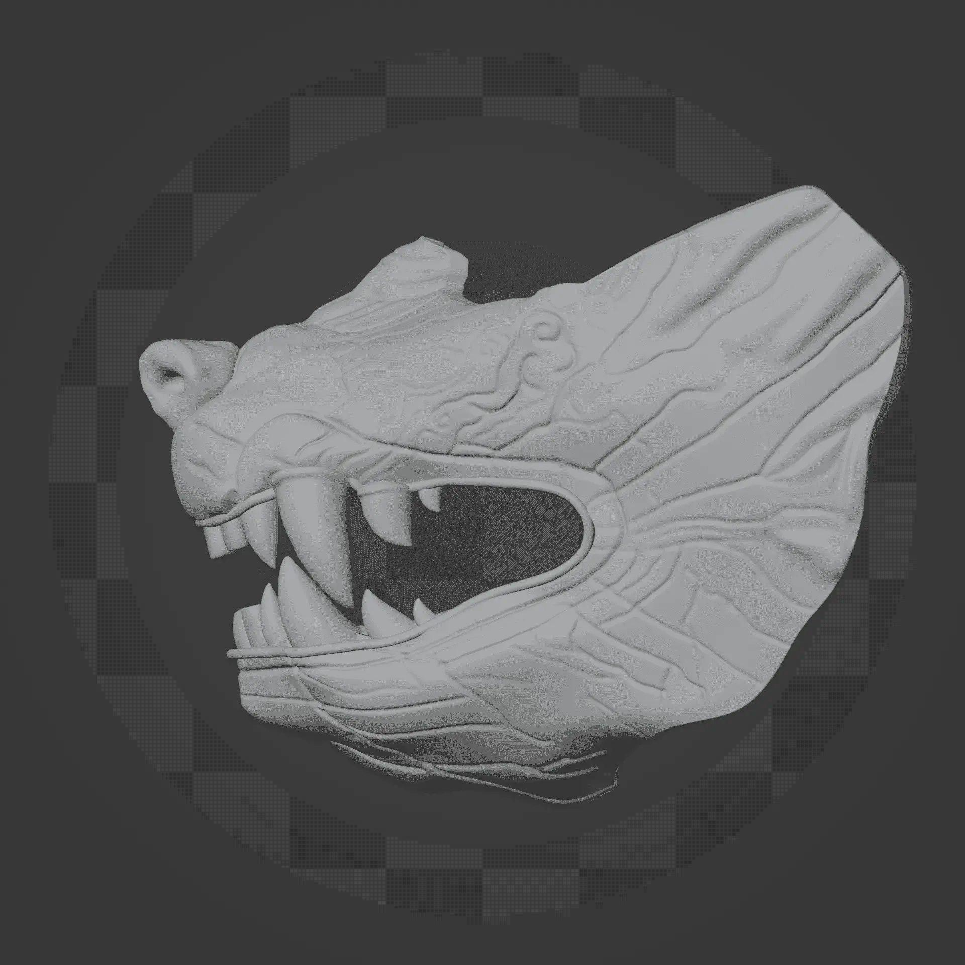Wolf Mask / Ku-Ronin Mask, Ronin, Japanese Mask 🐺
