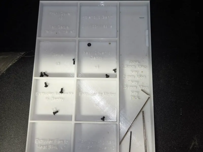 Ender 5 max parts tray