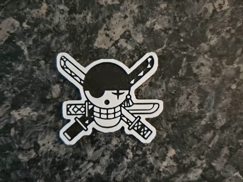 Sticker Logo Roronoa Zorro One piece