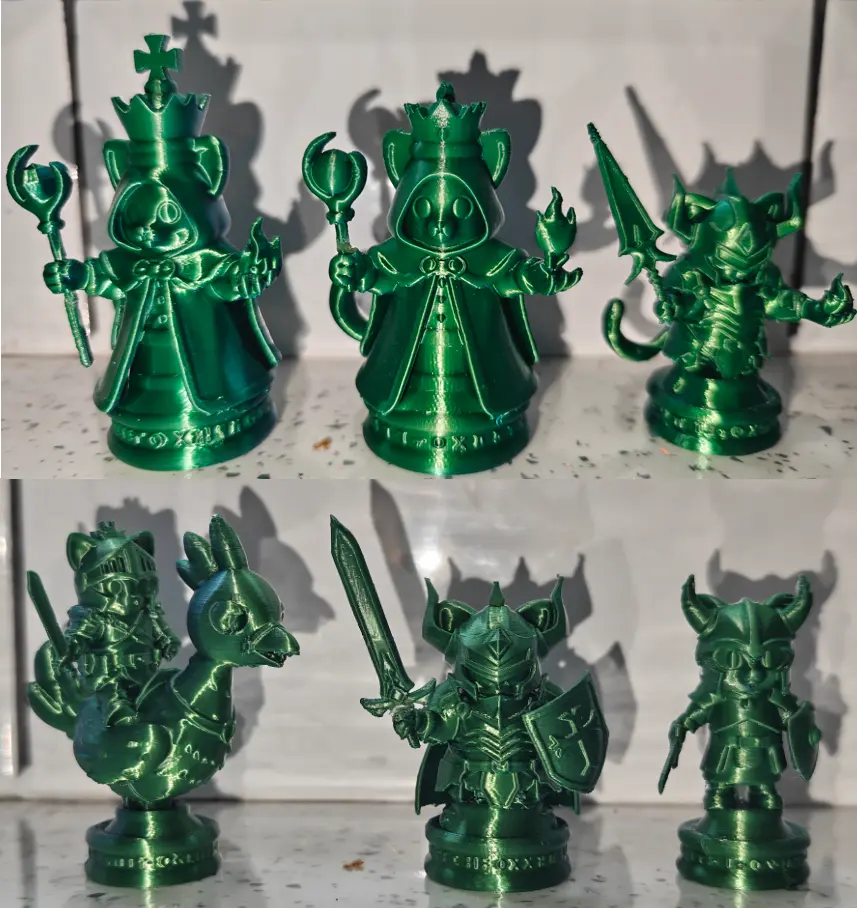 Final Fantasy Styled Cat Chess Set