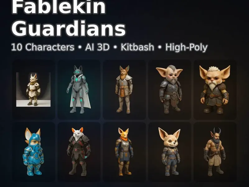 Fablekin Guardians — Character Pack (10 Stylized Heroes)