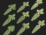 Decorative Carrot Bundle | 9 STL Easter Designs-6