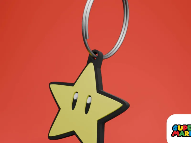 Estrela | Série de Chaveiros do Mario