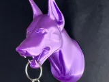 Dog Dobermann wall mounted decoration key holder organizer-3