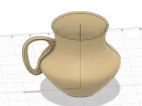 Vase with hand holder.-1