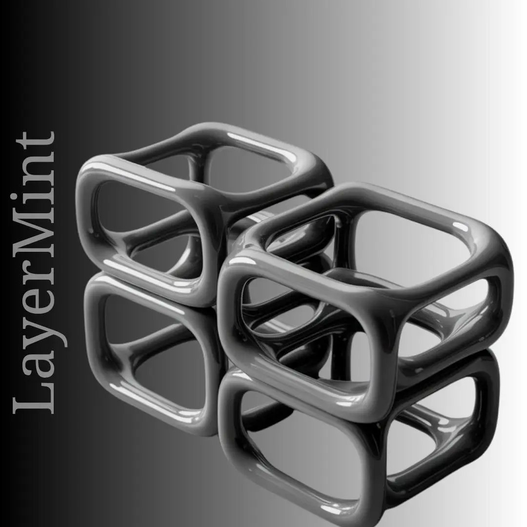 Modular Organic Cubes – Stackable 3D Printable Modern Blocks