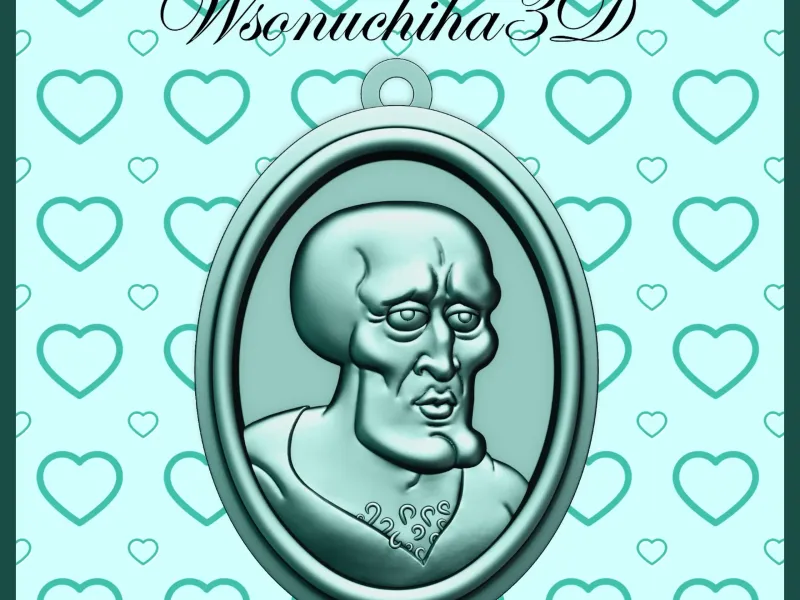 Squidward Bonitão / Bob Esponja Calça Quadrada - Chaveiro