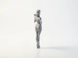 Retro Waitress Figurine Female Character 3D Printable-1