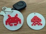 3D Space Invaders KeyChain Charm Set-0