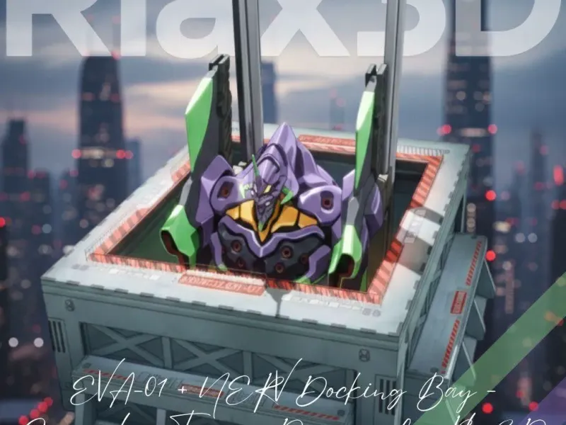 EVA-01 NERV Docking Bay - Evangelion /Full Diorama by Rlax3D