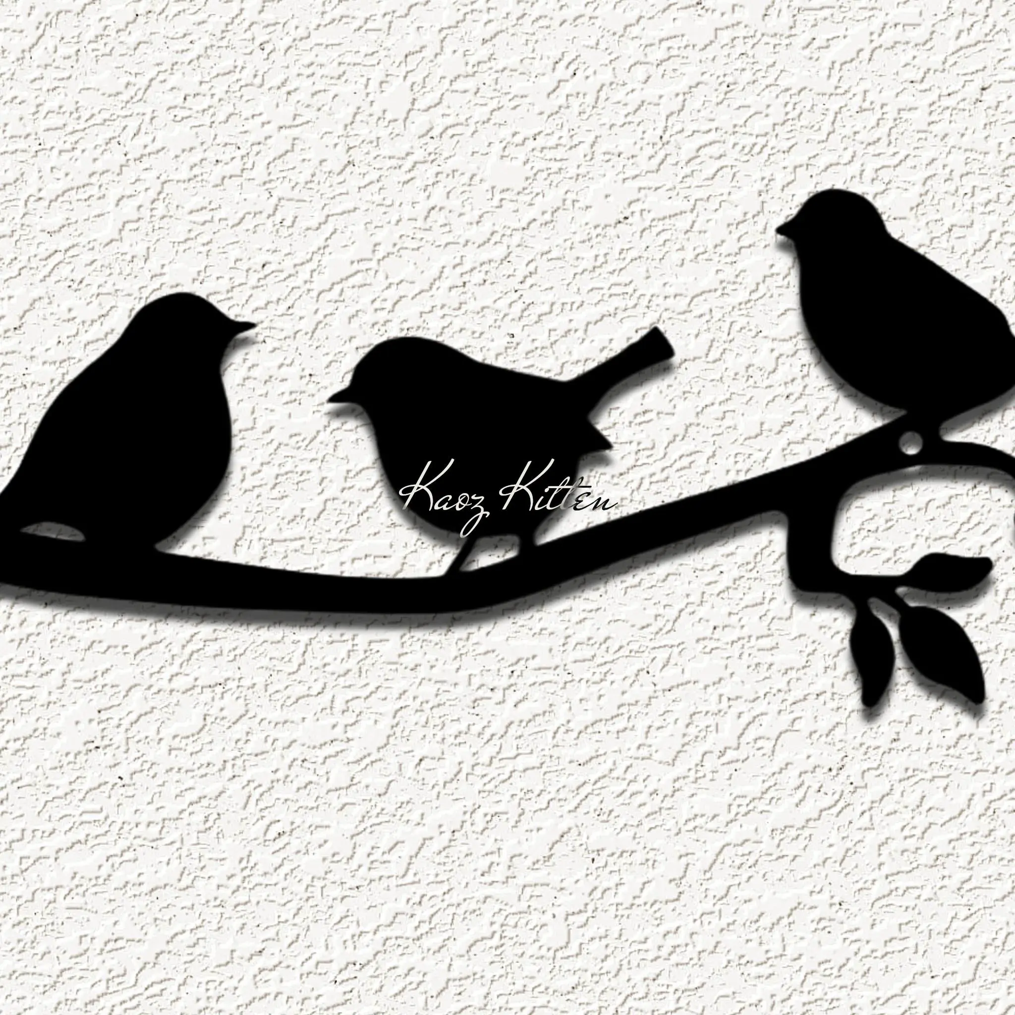 3 birds branch set WALL ART HOME DECOR