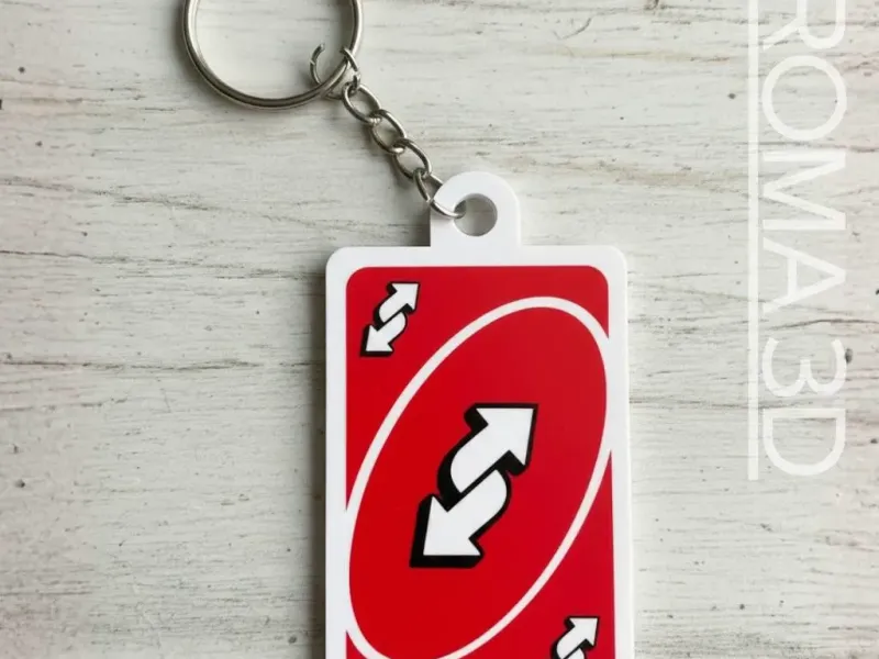 UNO Reverse Keychain - multicolor