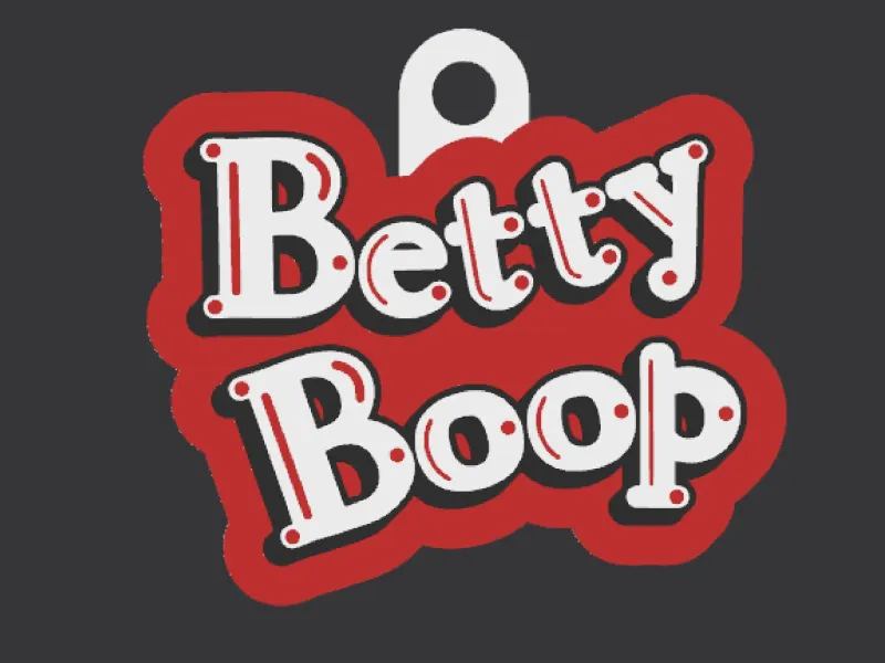 Betty Boop Vintage Keychain