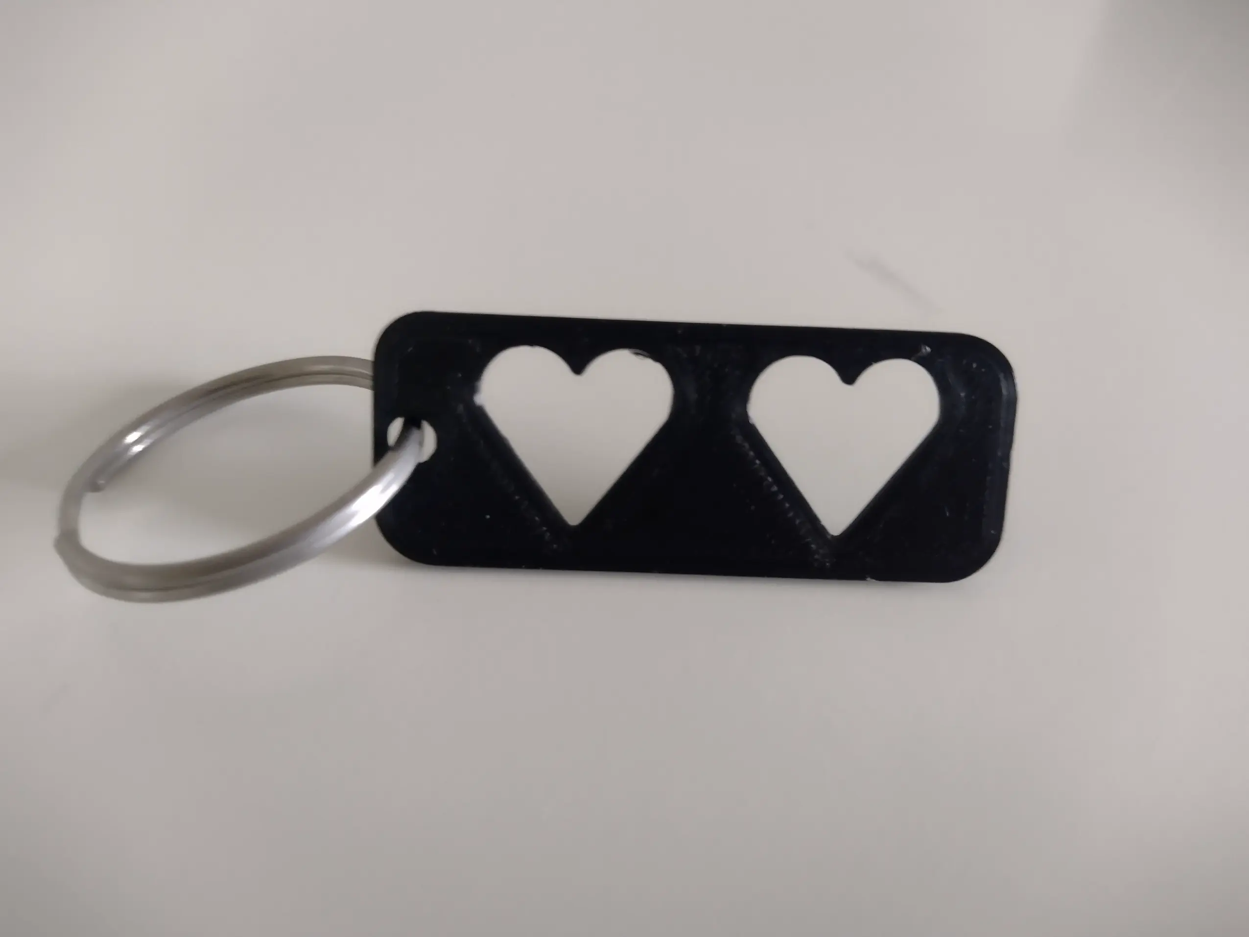 Valentines Hearts Keyring