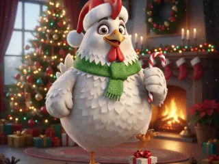 Christmas chicken pollo navideño