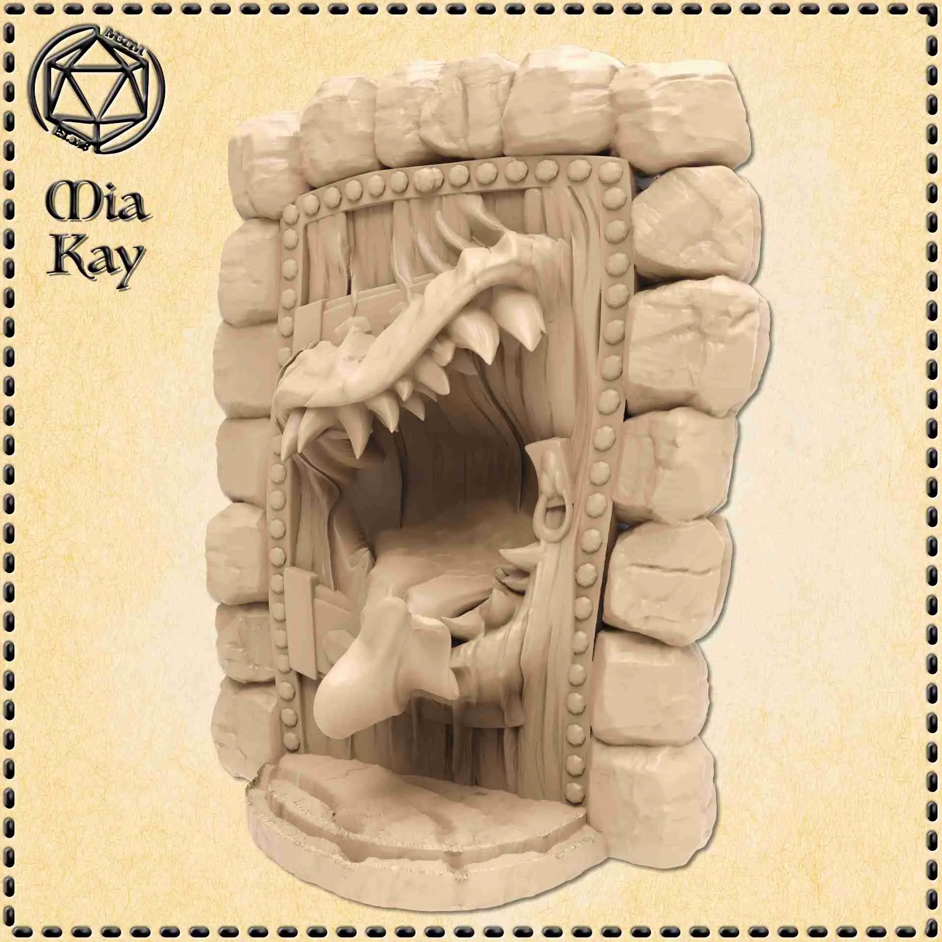 Characters & Creatures STL Download - Conjunto de mímica de porta