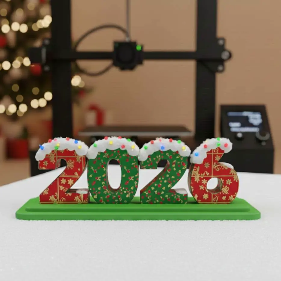 2026 Christmas Decoration with Base