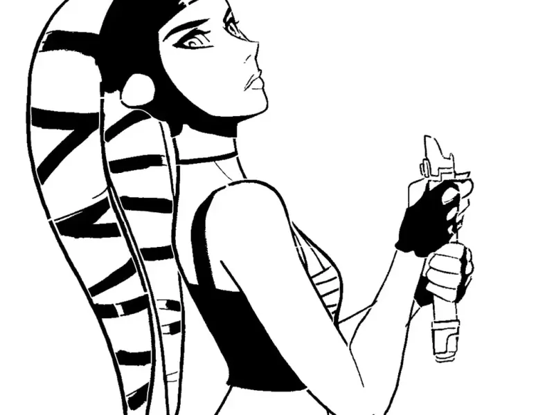 Aayla Secura Twi'lek stencil