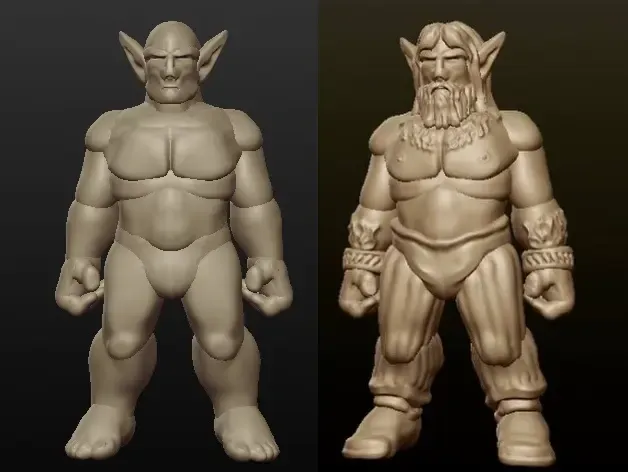 Sculptris-Dummy: Firbolg (männlich)