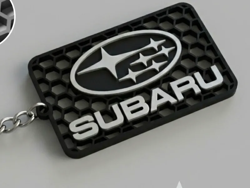 Subaru-Logo-Waben-Schlüsselanhänger