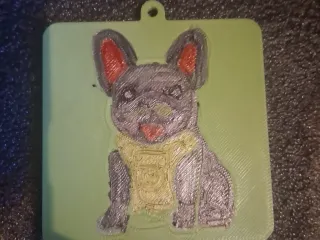French bulldog keychain
