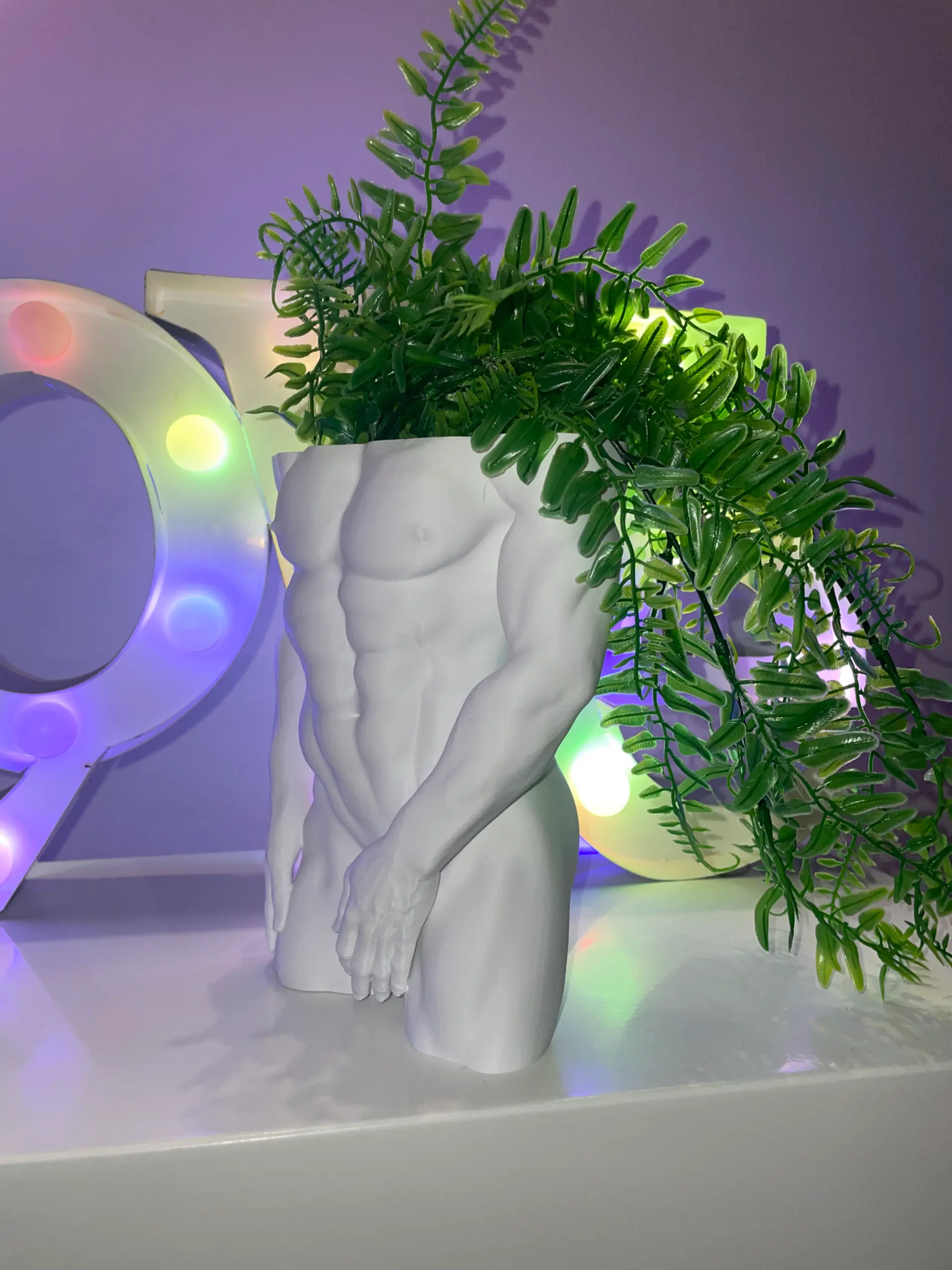 MALE TORSO PLANTER-No supports-No rafts