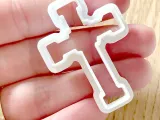 Cortador de Biscoitos em Forma de Cruz, 5 tamanhos, Cruz, Forma, Comunhão, Batismo-5