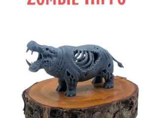 Zombie Hippo - MGM Print-Ready Mini