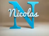 Placa de Identificação 3D - Nocolas-1