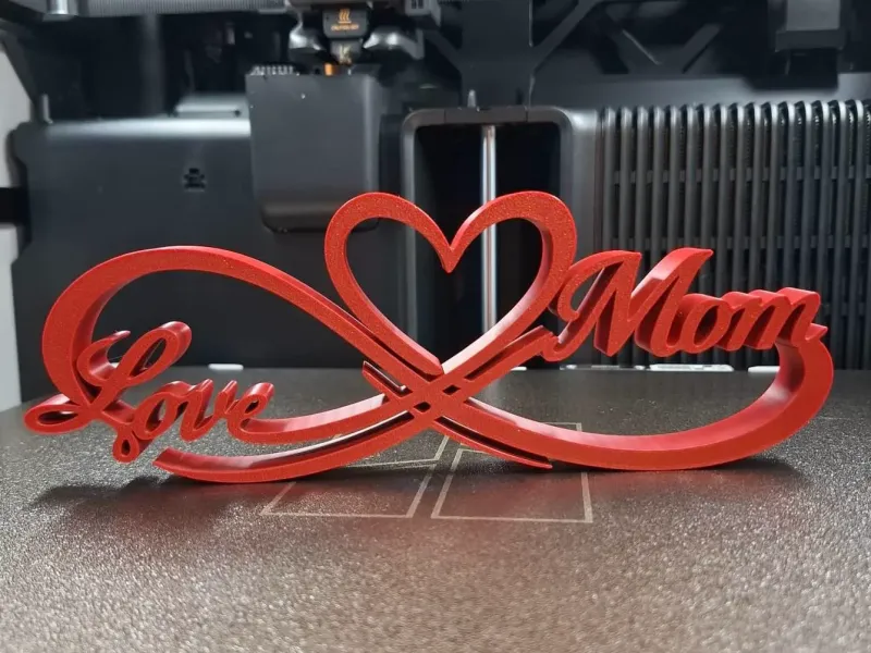 Love Mom Infinity Heart – Mother’s Day Decorative Sign